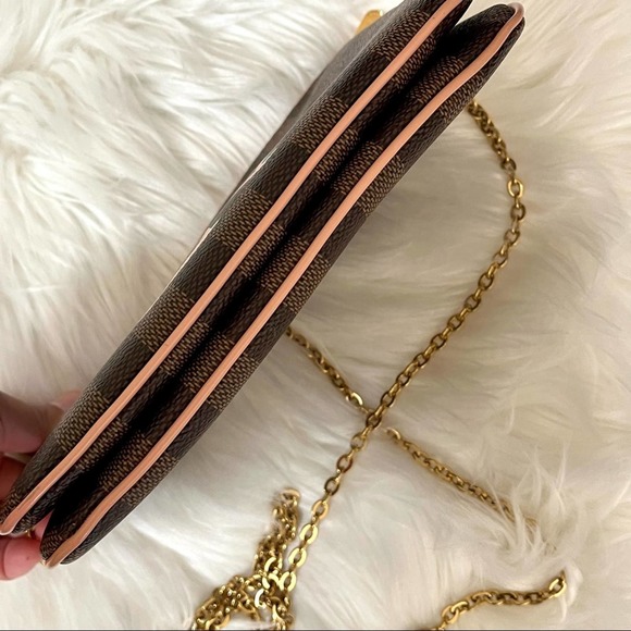 Louis Vuitton Double Zip Pochette Damier Ebene Crossbody Bag - Picture 9 of 12